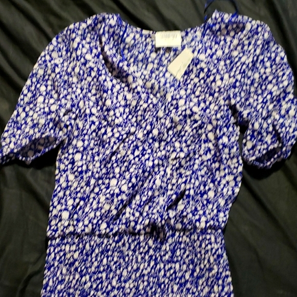 Sienna Sky floral blue extra small shirt - Picture 1 of 4